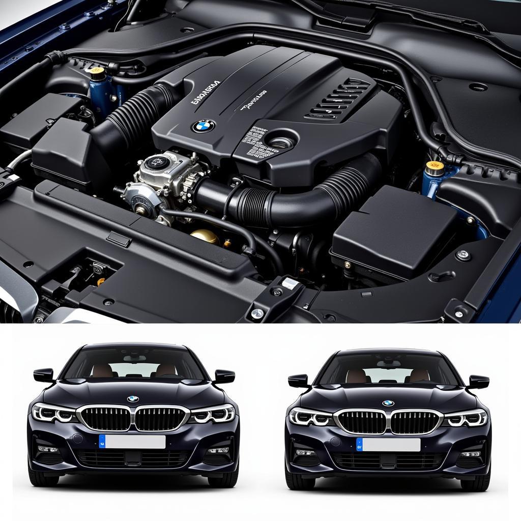 Leistungsstarker Motor des BMW 3er F30 Facelift