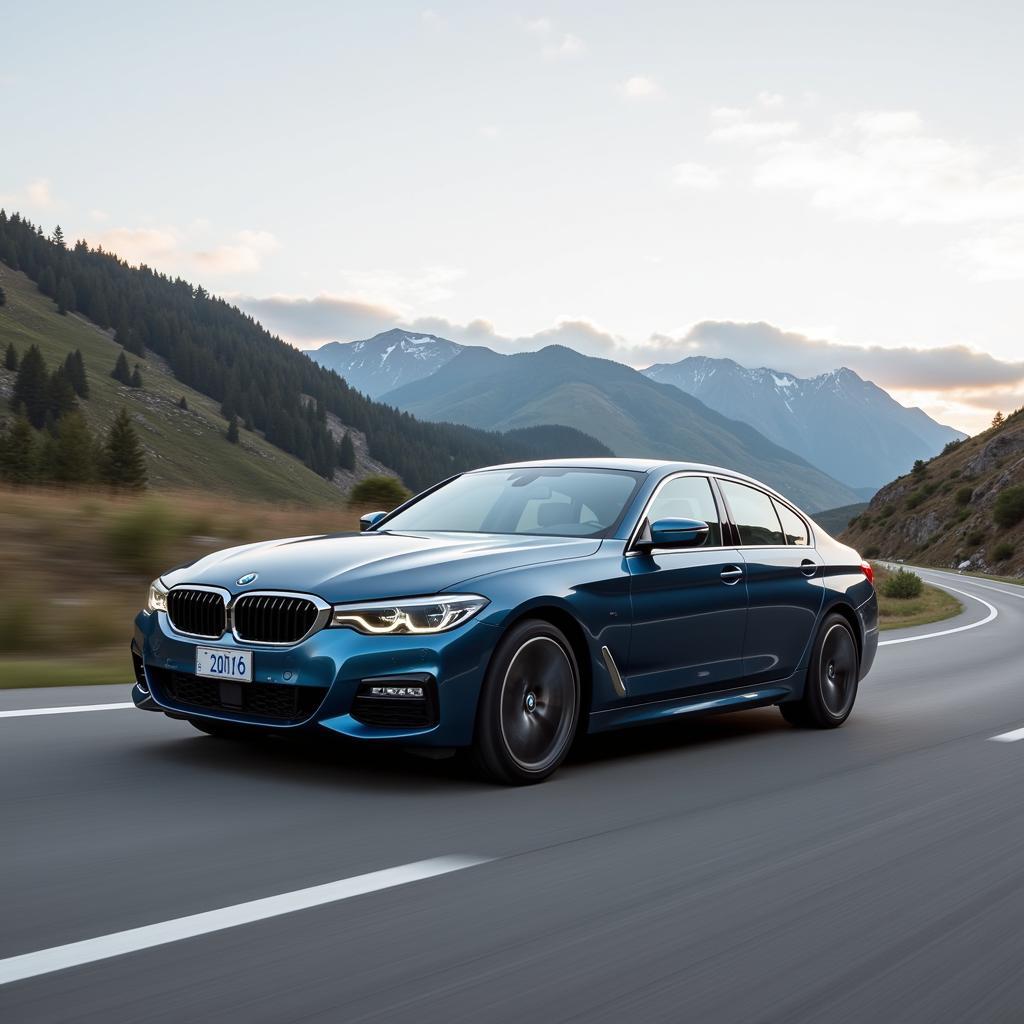 BMW 430i in Aktion auf der Straße