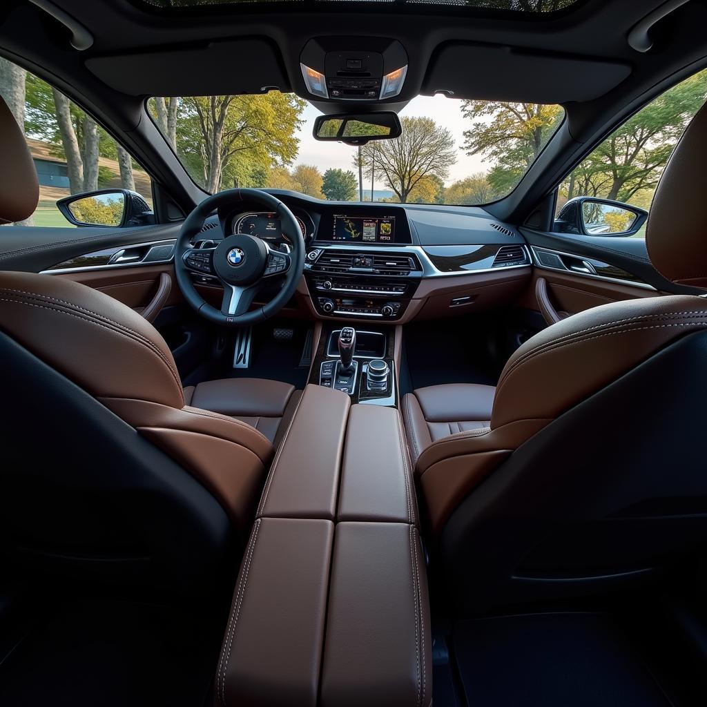 Das luxuriöse Interieur des neuen BMW 6er mit modernster Technologie.