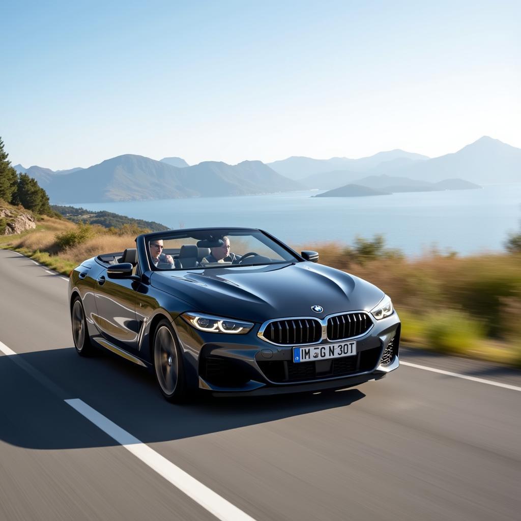 BMW 8er Cabriolet auf der Strasse