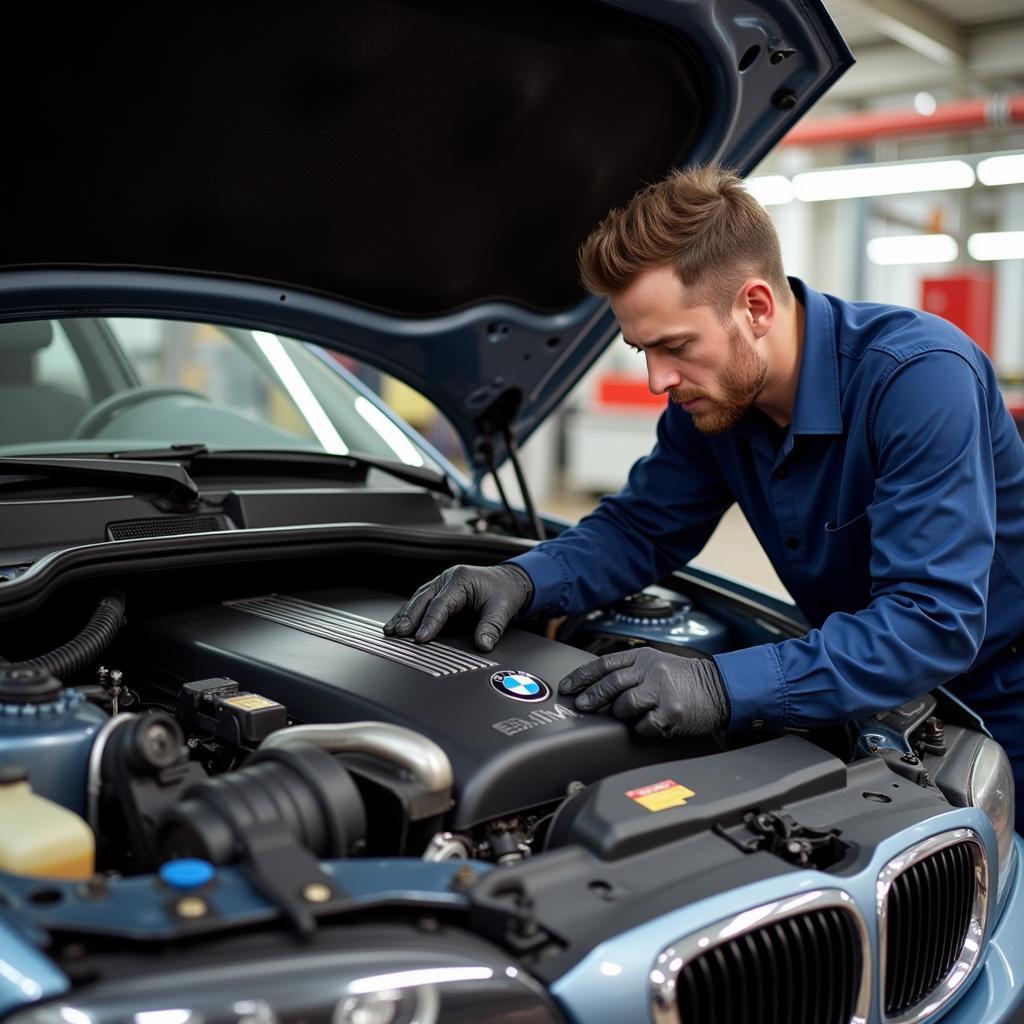 Wartung am BMW E46 M