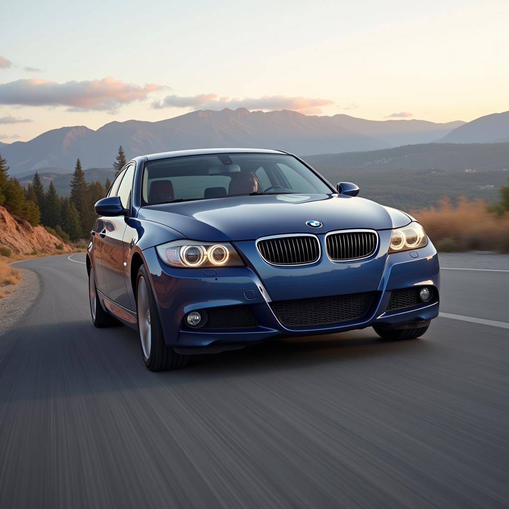 BMW E90 325i auf der Straße