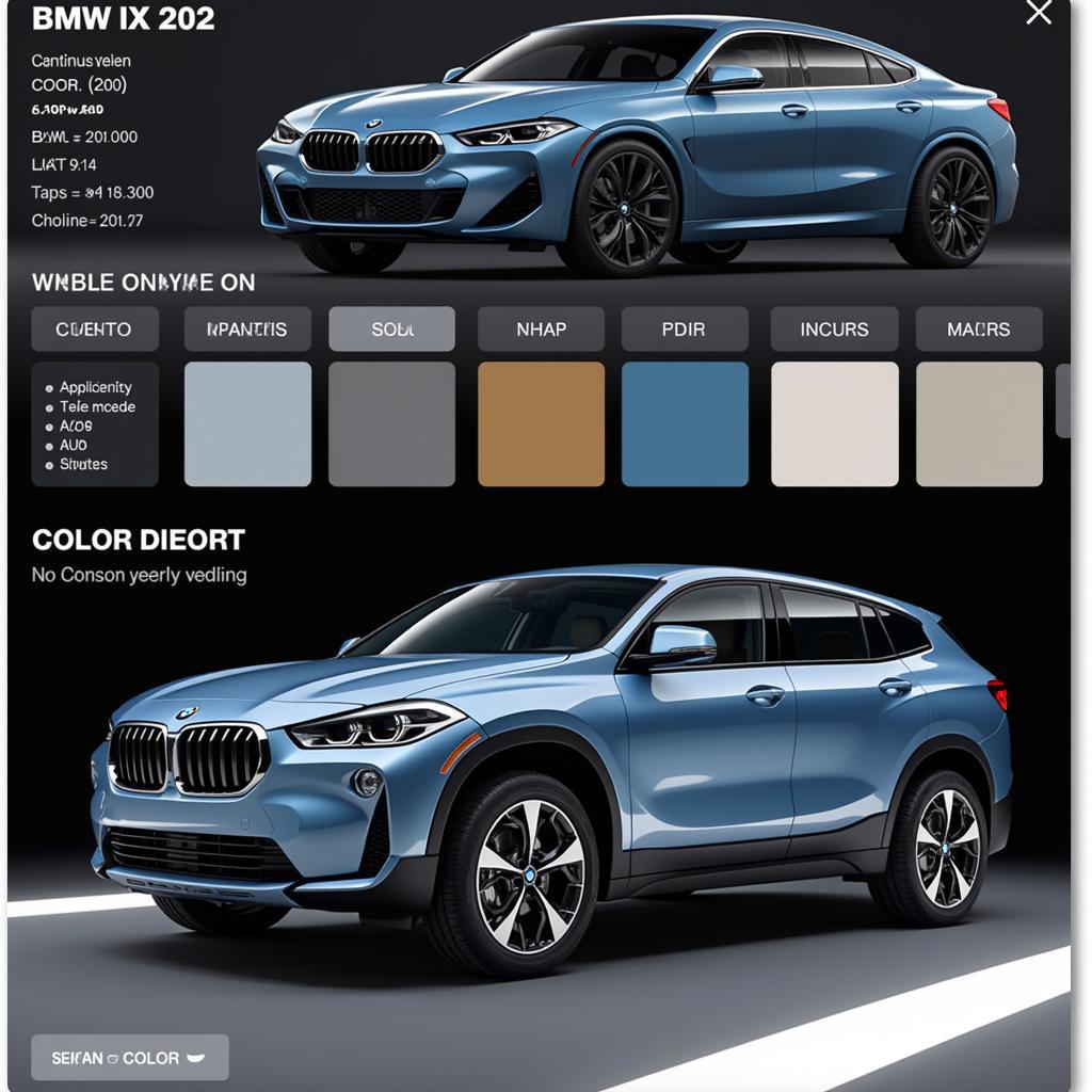 BMW iX2 Konfigurator: Farben und Design auswählen