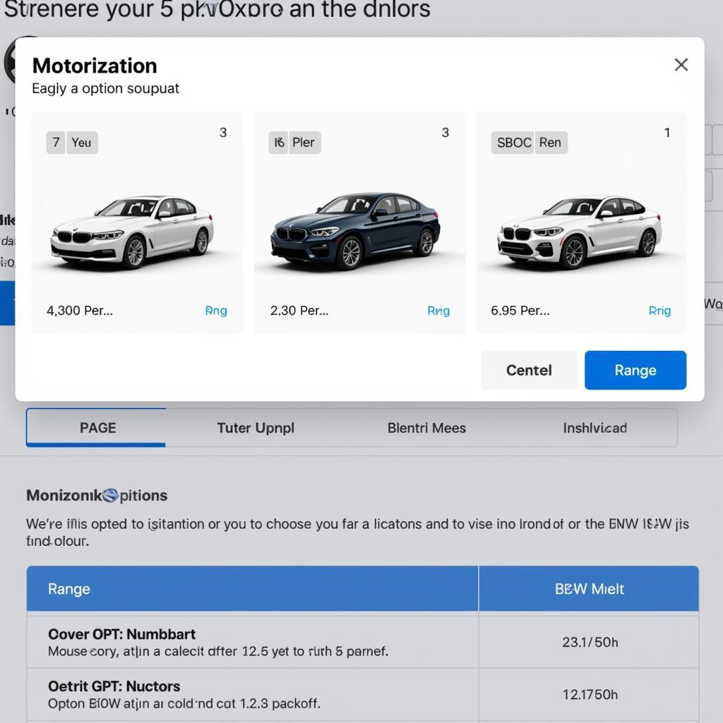 BMW iX2 Konfigurator: Motorisierung auswählen