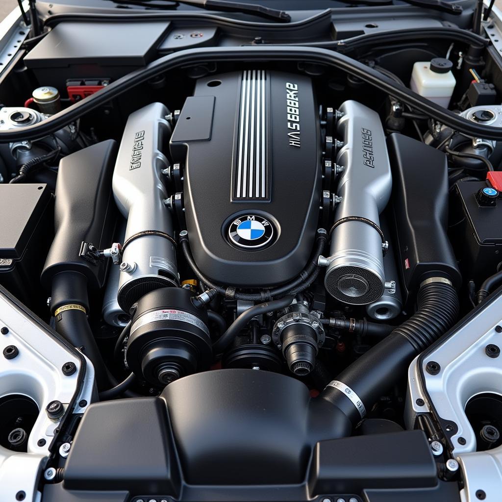 BMW M54 6-Zylinder Motor im Motorraum