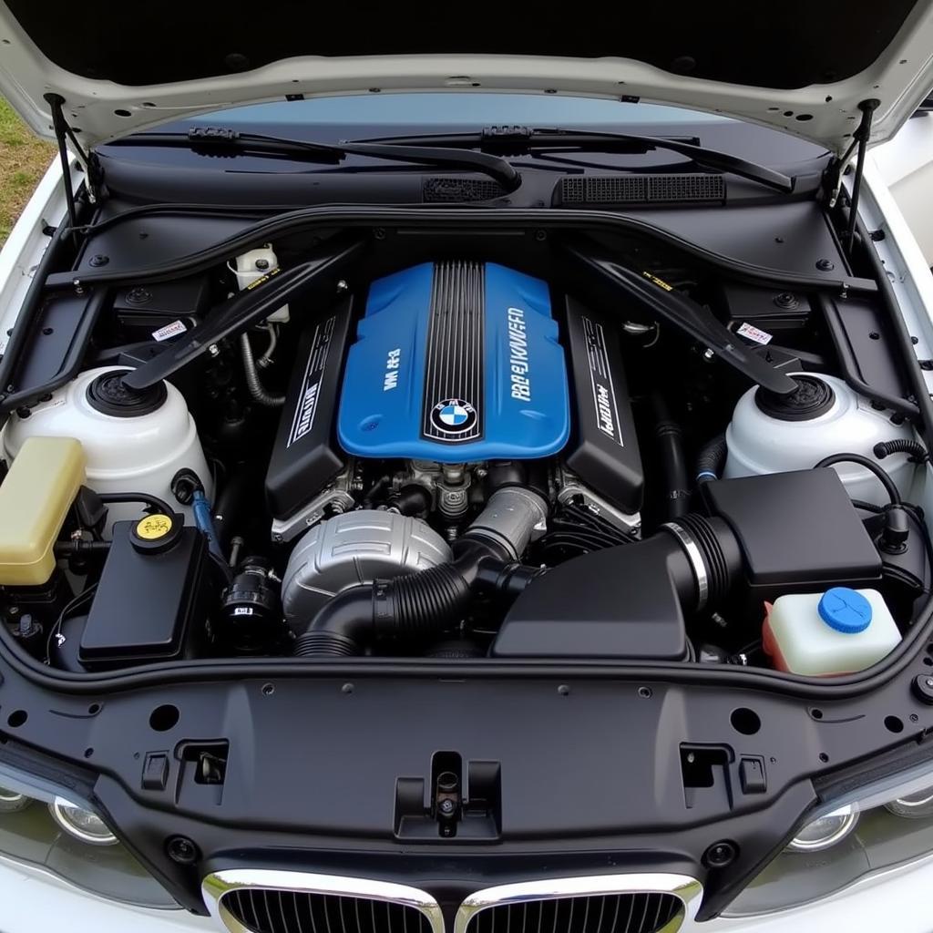 BMW M54 Motor im E46 Motorraum