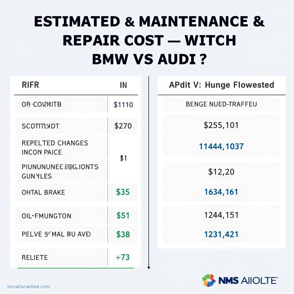 BMW und Audi Kostenvergleich: Wartung und Reparatur