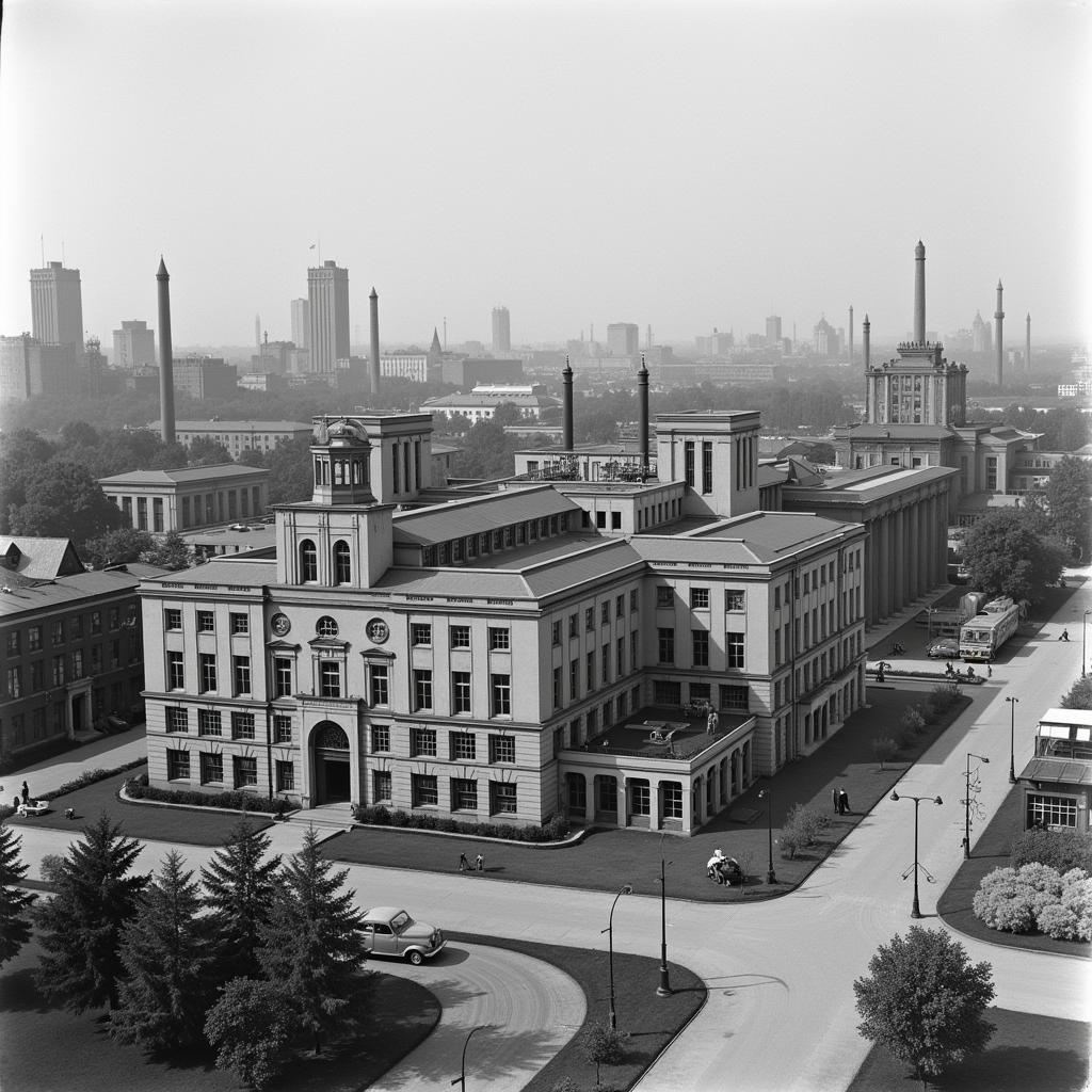 Historische Aufnahme des BMW Werks München