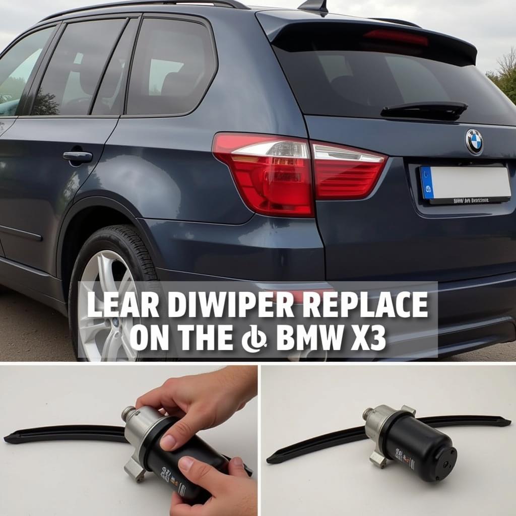 Reparatur des BMW X3 Heckscheibenwischers: Austausch des Wischerblatts und Überprüfung des Motors.