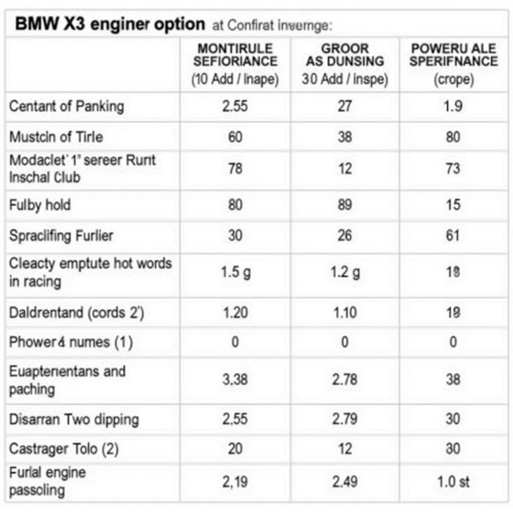 Motorvergleich BMW X3 M