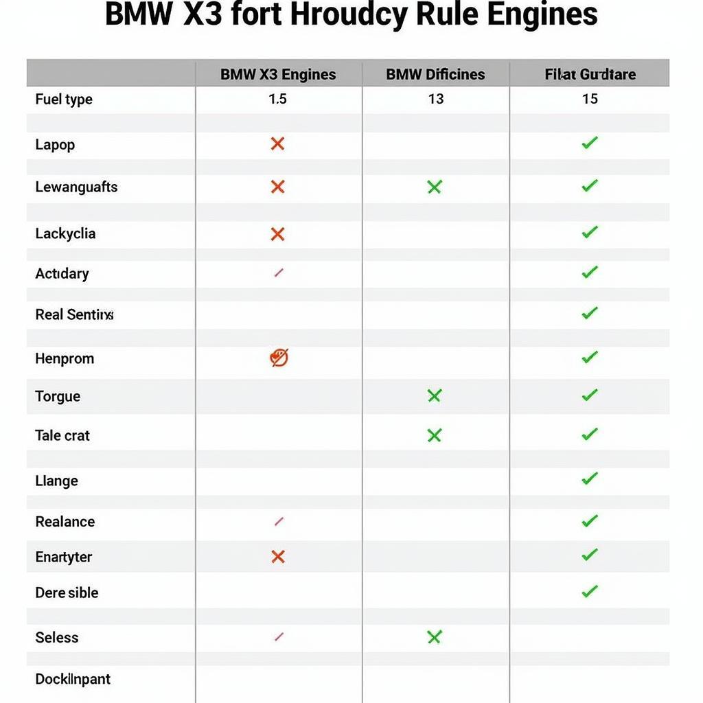 BMW X3 Motor Vergleich