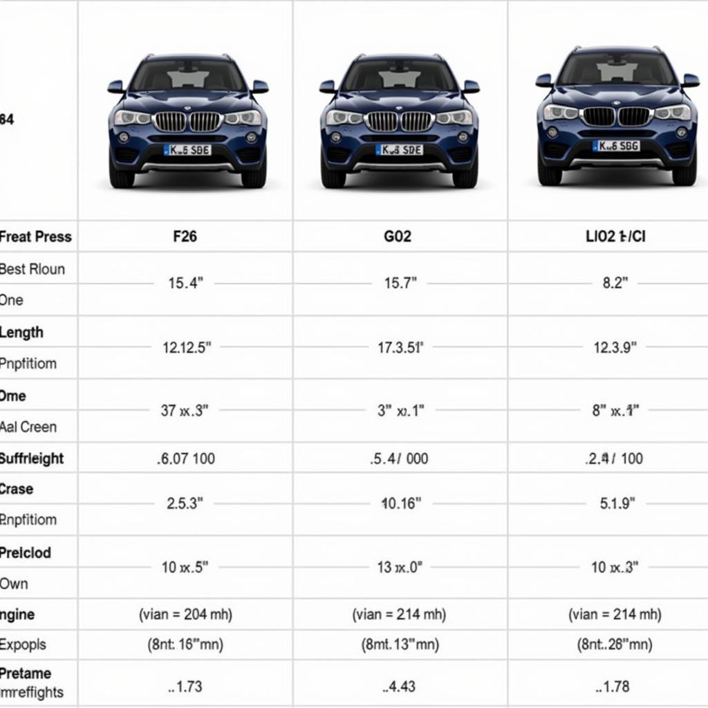 Vergleich der BMW X4 Modelle