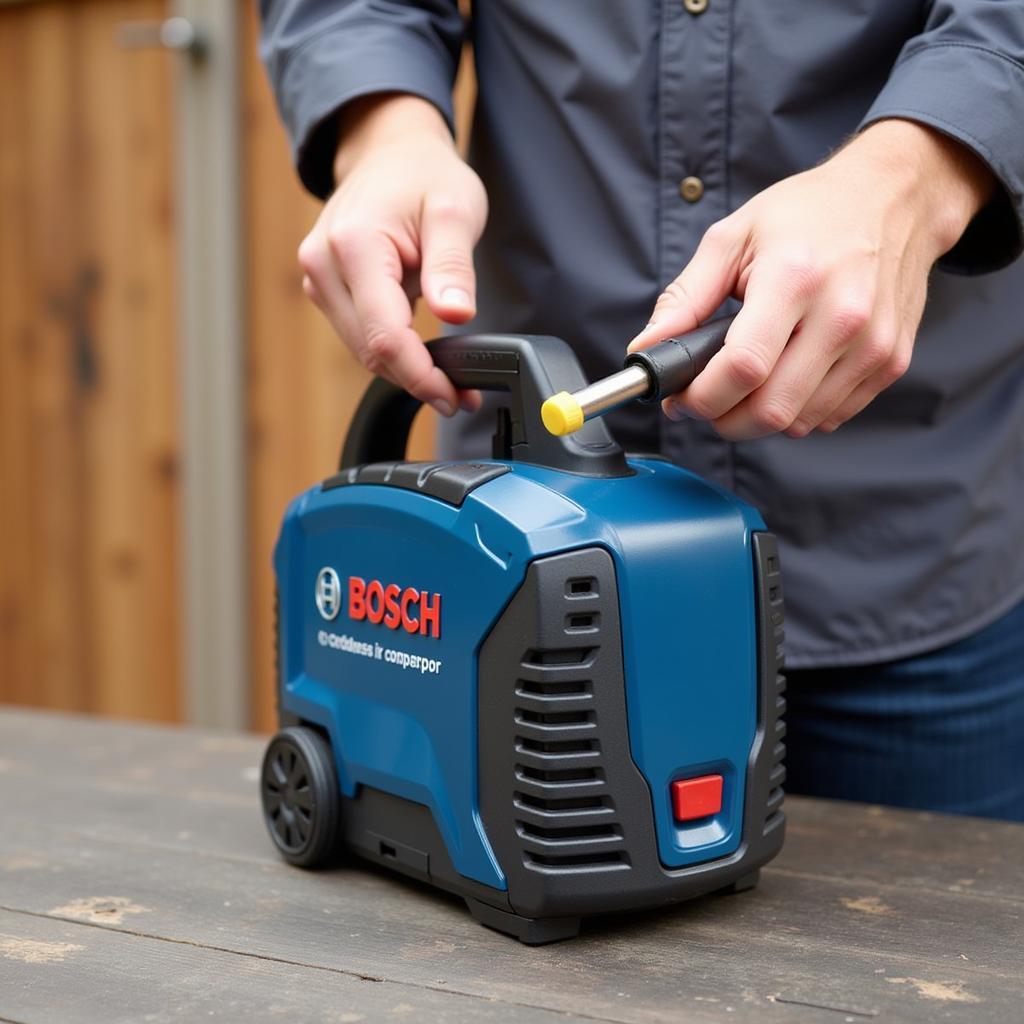 Bosch Akku Kompressor 18V Handhabung