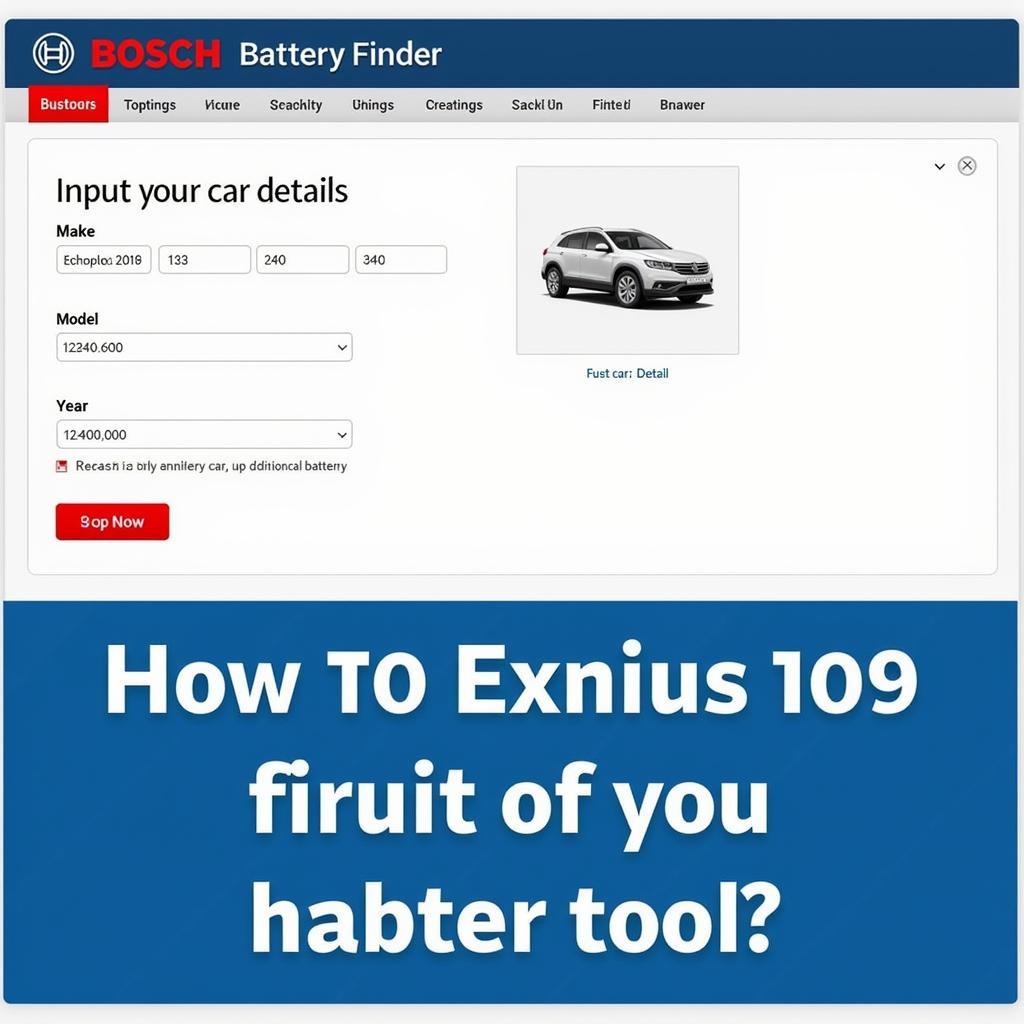 Bosch Batteriefinder Online Tool