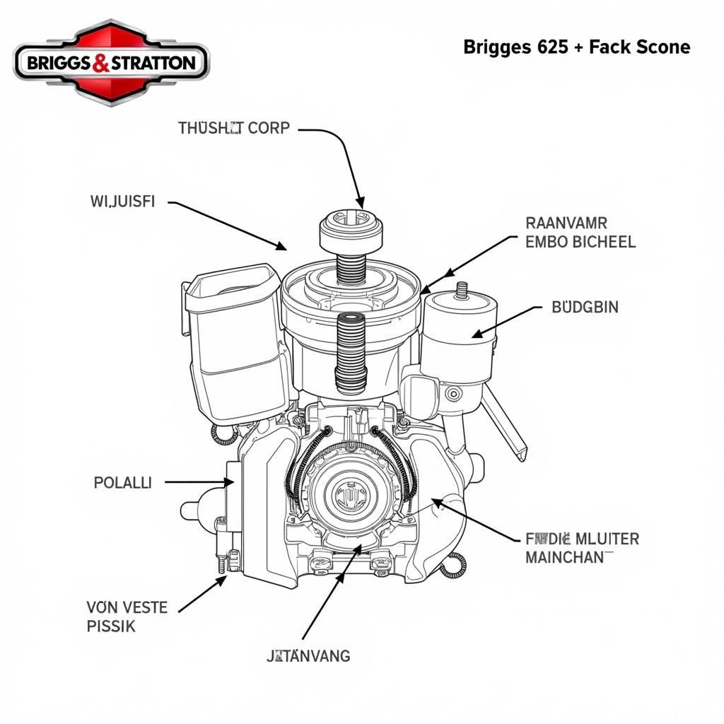 Aufbau des Briggs & Stratton 625 Series 190cc Motors