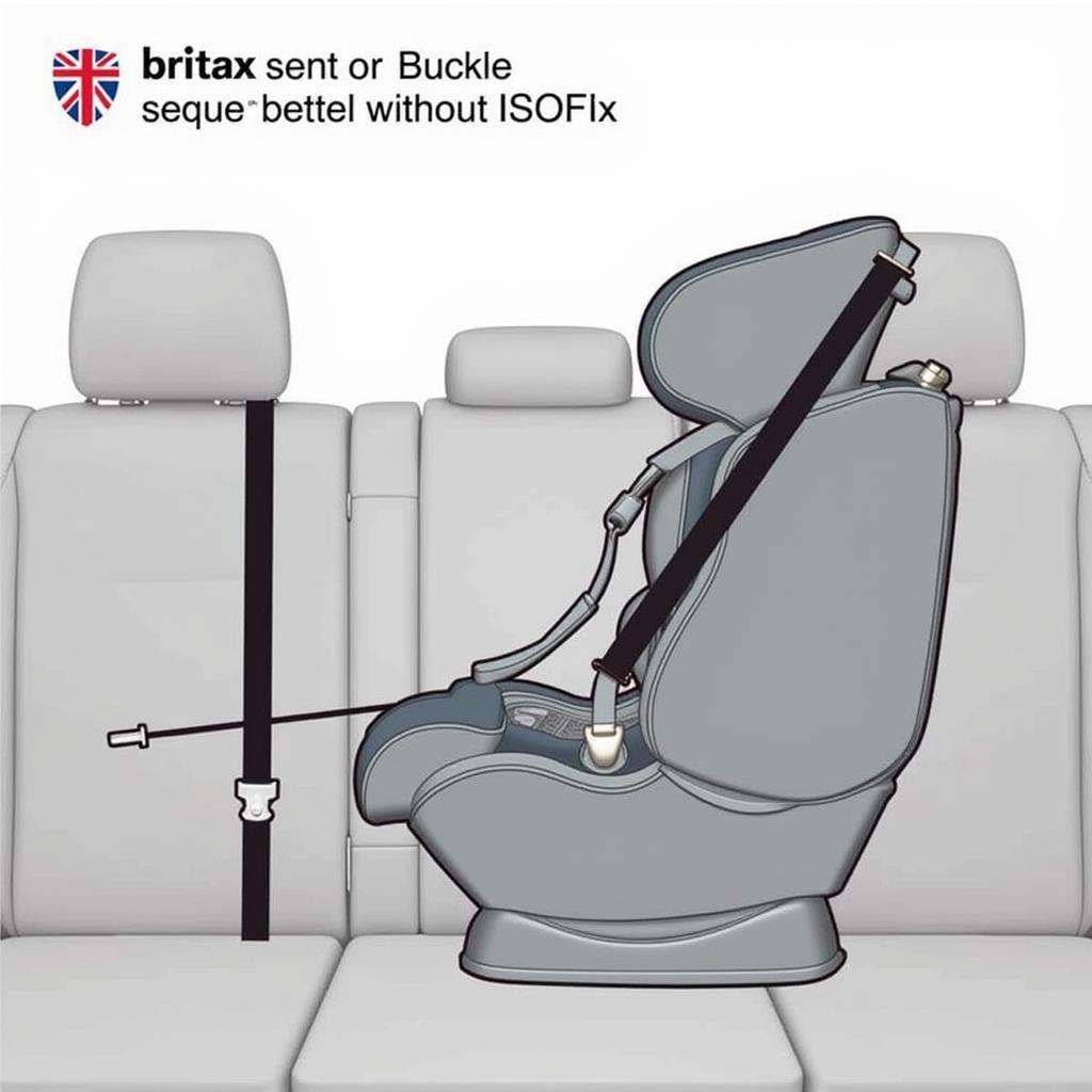 Das Gurtsystem eines Britax Römer Kindersitzes