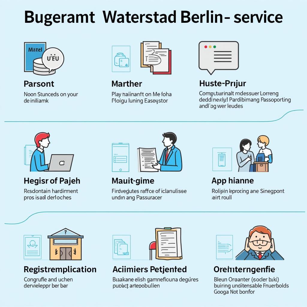 Dienstleistungen im Bürgeramt Wasserstadt Berlin