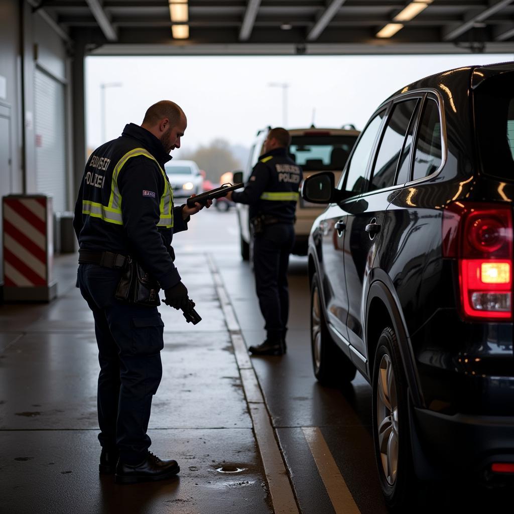 Fahrzeugkontrolle durch die Bundespolizei Ludwigsdorf