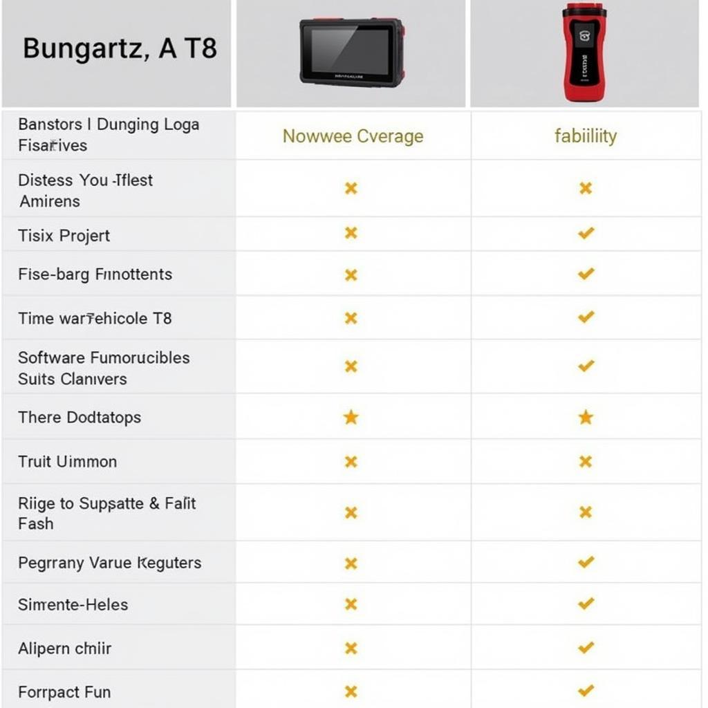 Vergleich des Bungartz T8 mit anderen Diagnosegeräten
