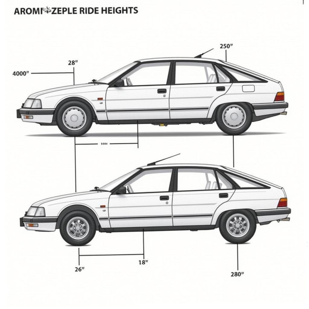 Die Hydropneumatik des BX Citroën ermöglicht die Höhenverstellung.