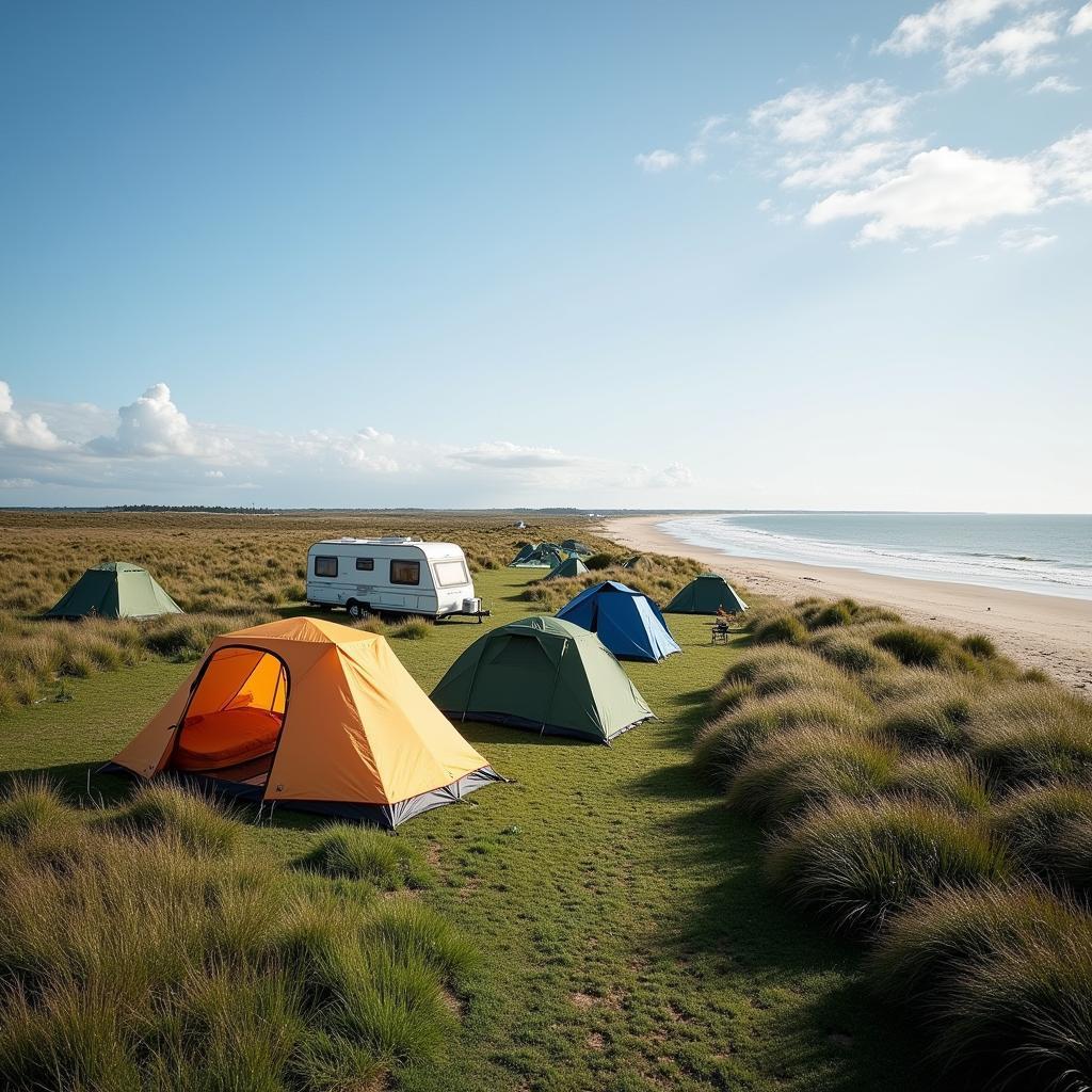 Campingplatz in De Koog direkt am Strand