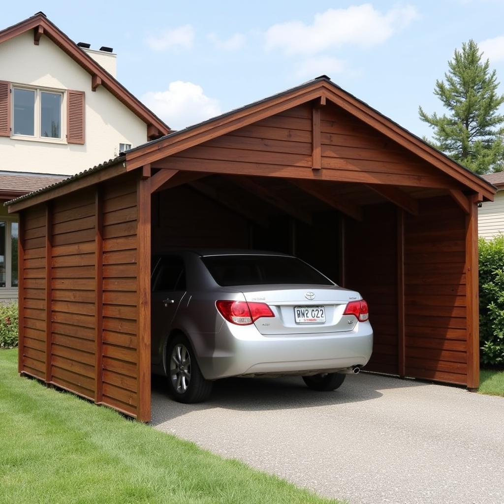 Carport Andy aus Holz mit modernem Design