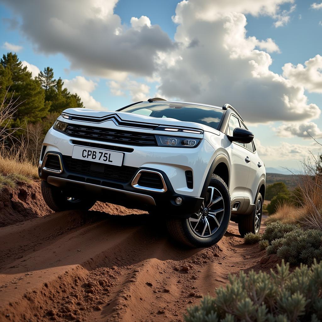 Der Citroen C-Crosser im Gelände: Beweis seiner Offroad-Fähigkeiten.