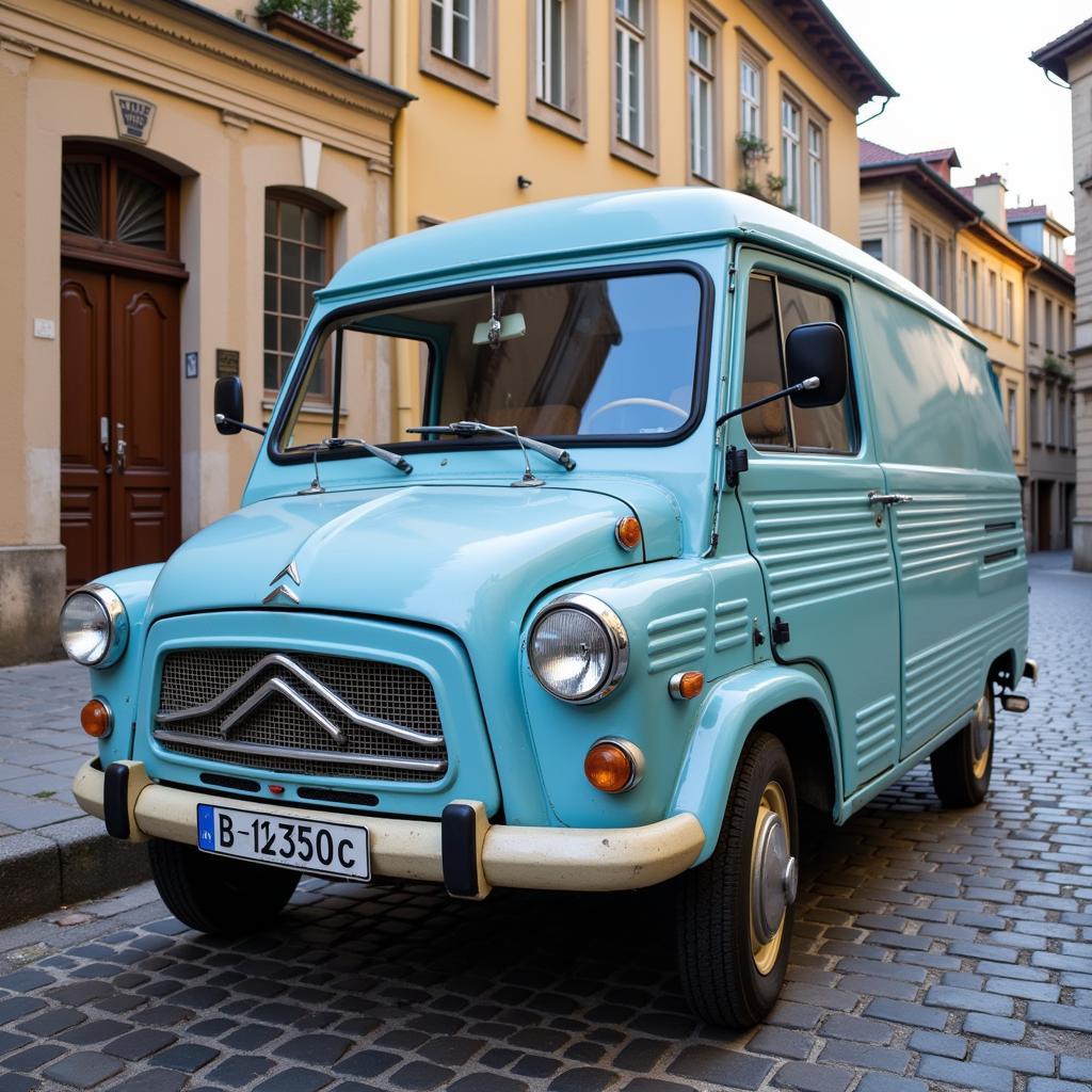 Alter Citroen HY Transporter auf einer Straße