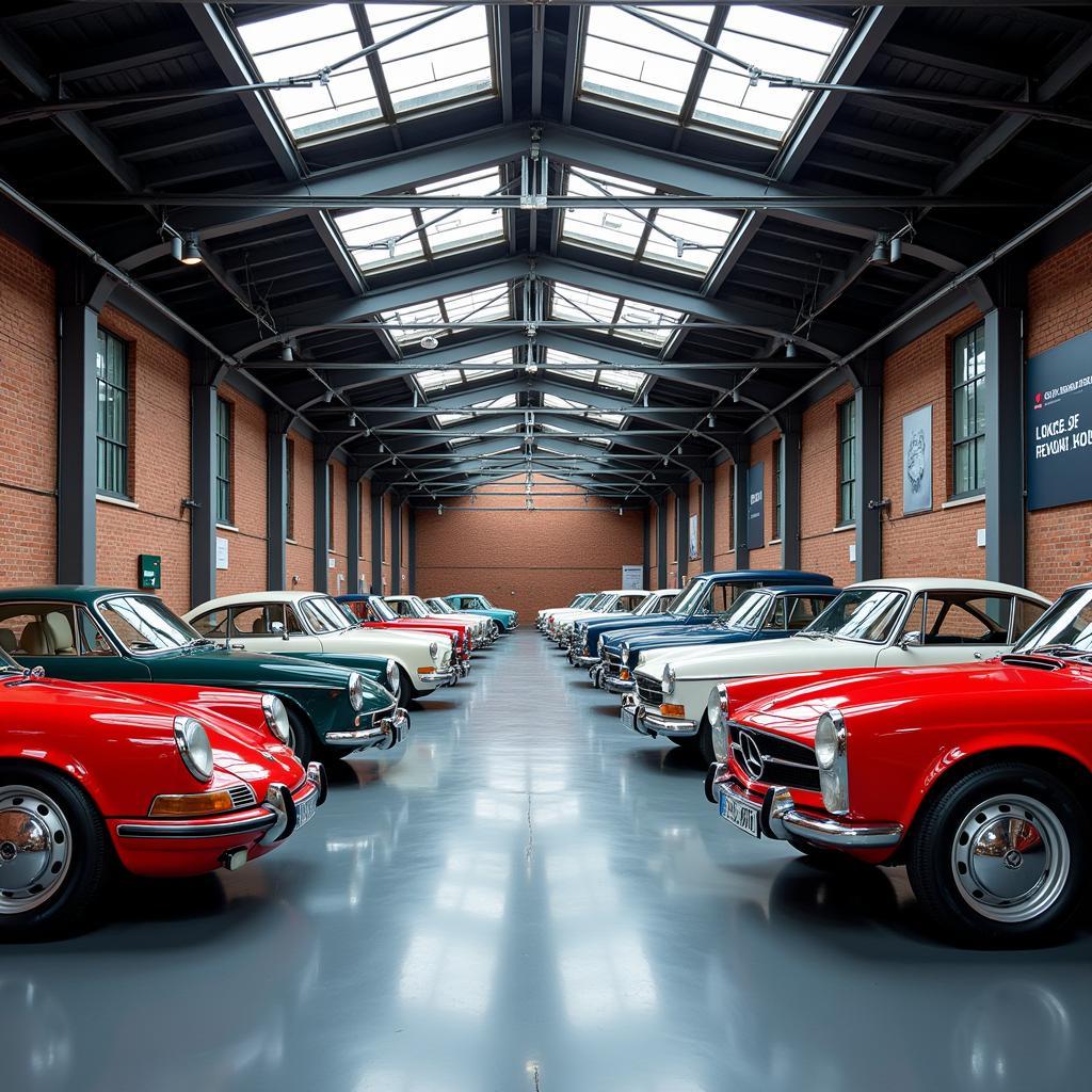 Ausstellung von Oldtimern in der Classic Remise Düsseldorf