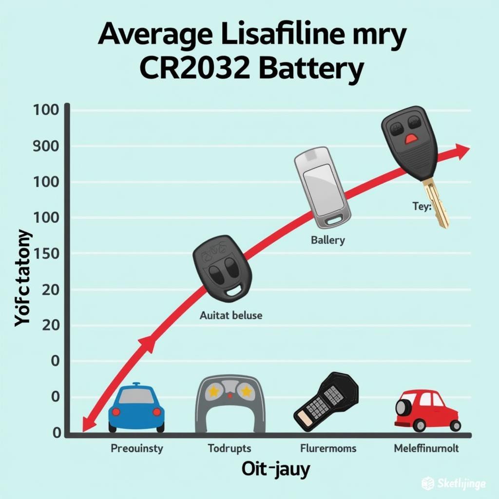 Lebensdauer einer CR2032 Batterie