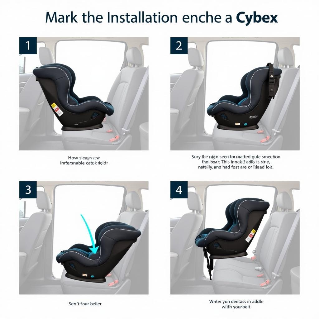 Installation eines Cybex Kindersitzes im Auto