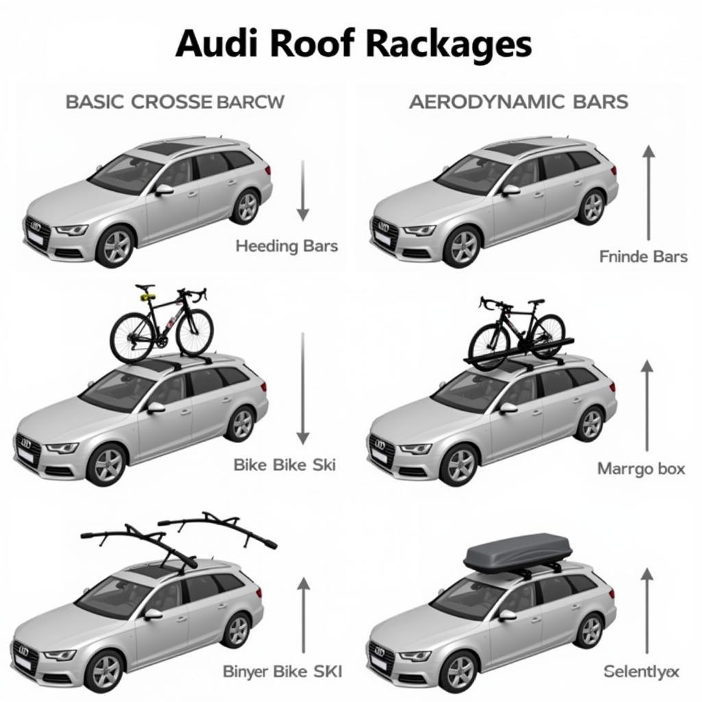 Verschiedene Dachträger-Typen für den Audi A4 Avant