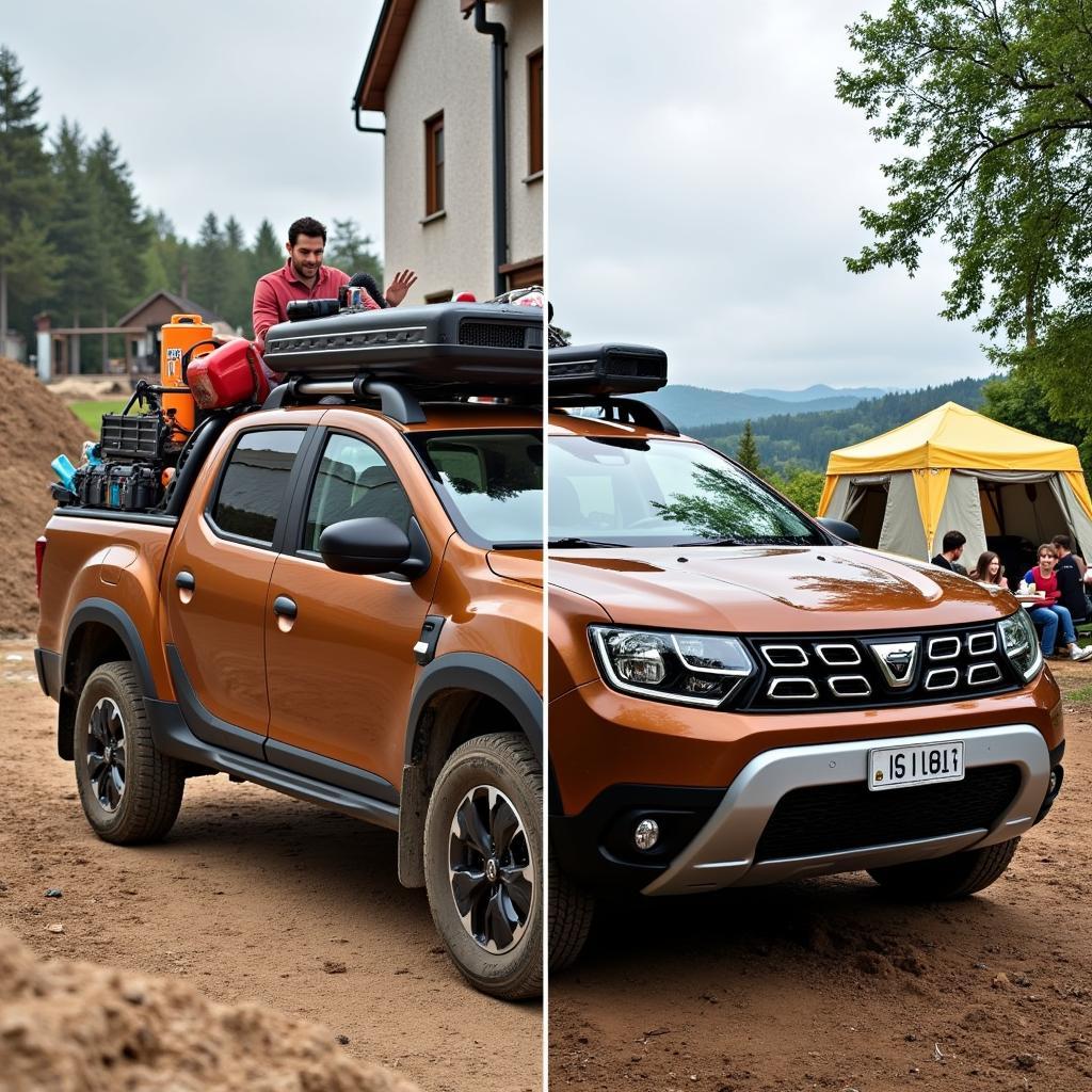 Dacia Duster Pick-up 4x4 im Einsatz für Arbeit und Freizeit