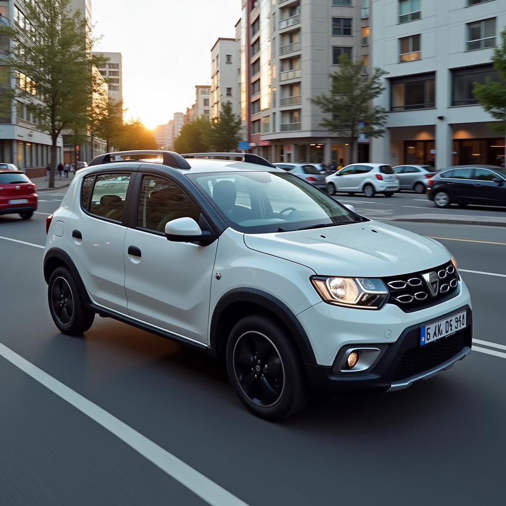 Dacia Spring im Stadtverkehr