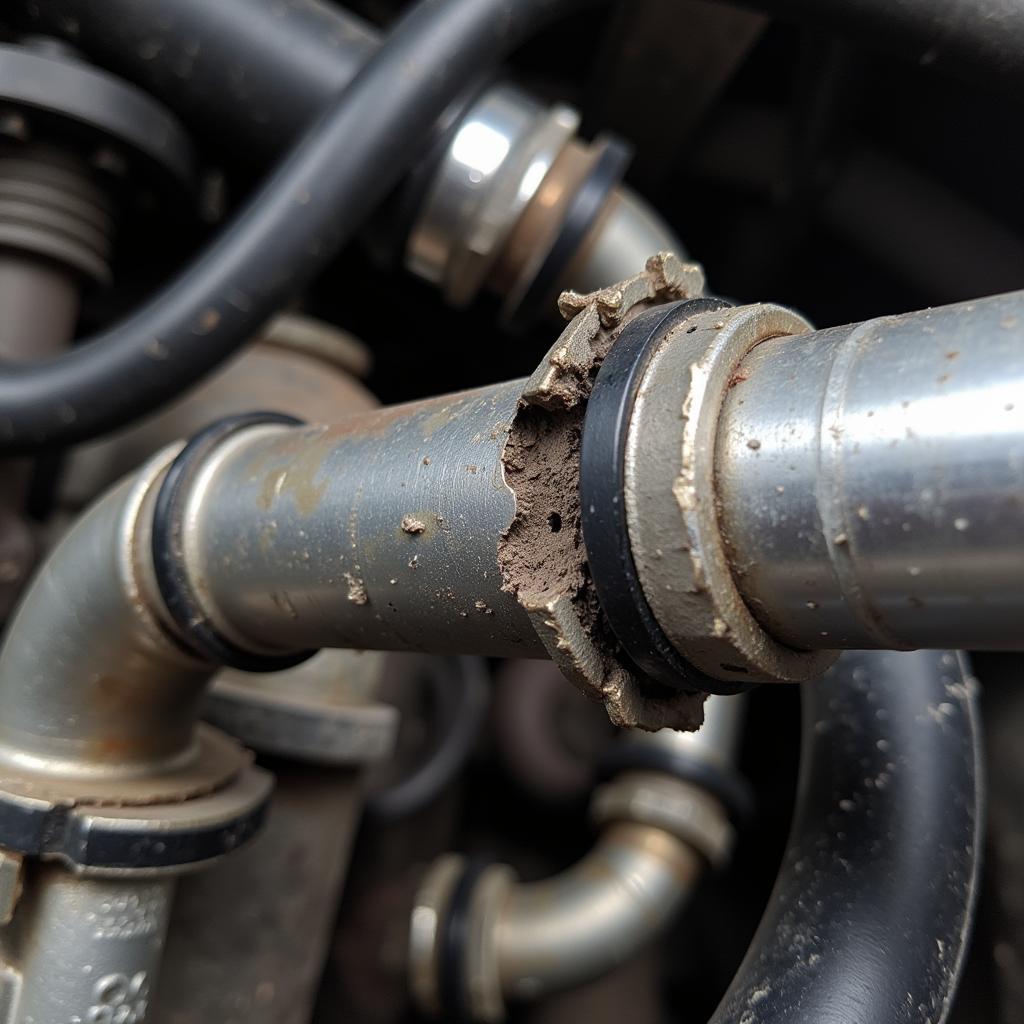 Defektes Wärmetauscherventil im Auto