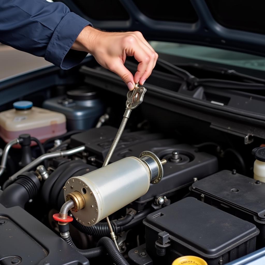 Defekte Kraftstoffpumpe im Auto