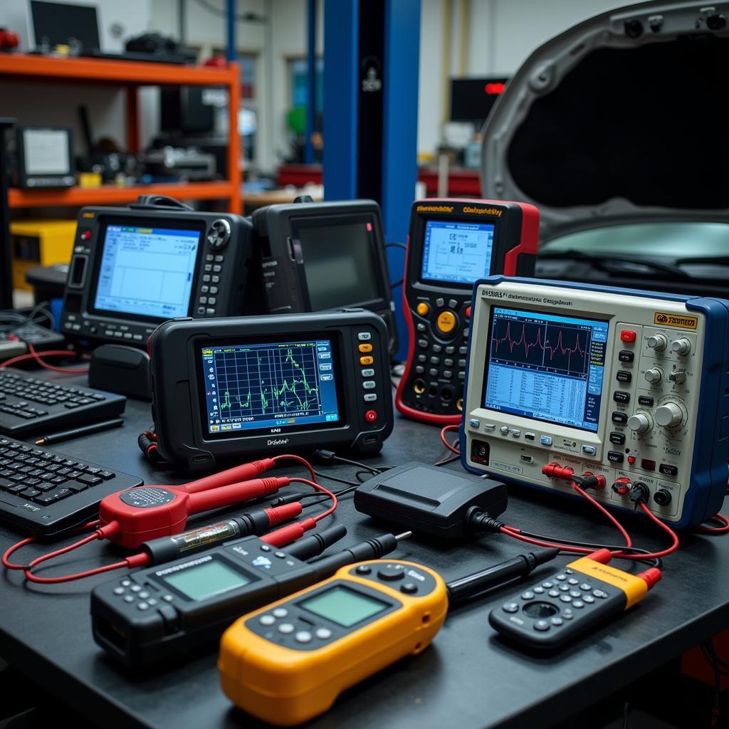 Diagnosegerät in Autowerkstatt Kirchzarten