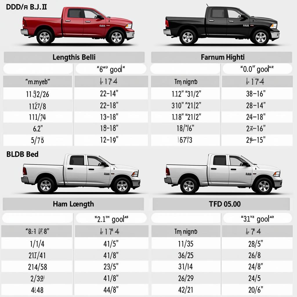 Dodge Ram Ladefläche Maße Vergleich: 1500 vs. 2500