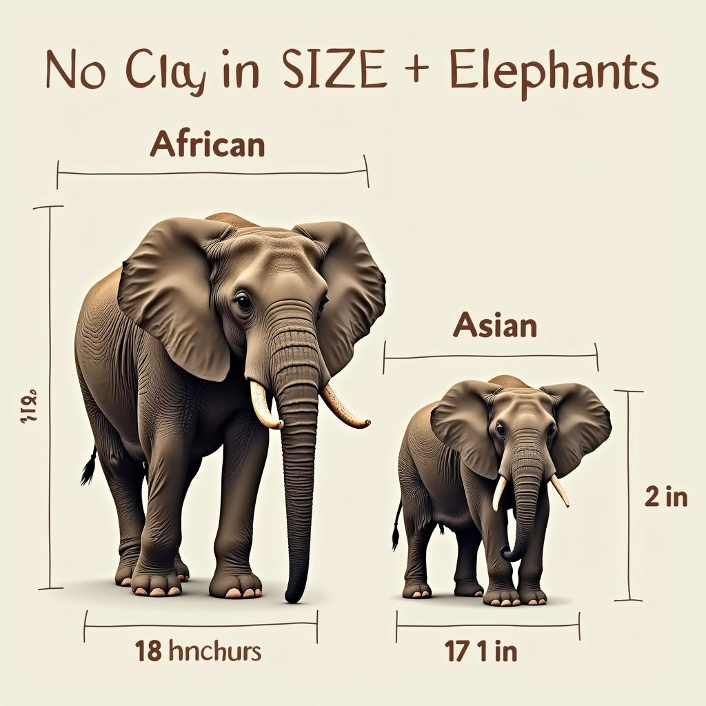 Gewicht Vergleich zwischen Afrikanischem und Asiatischem Elefant