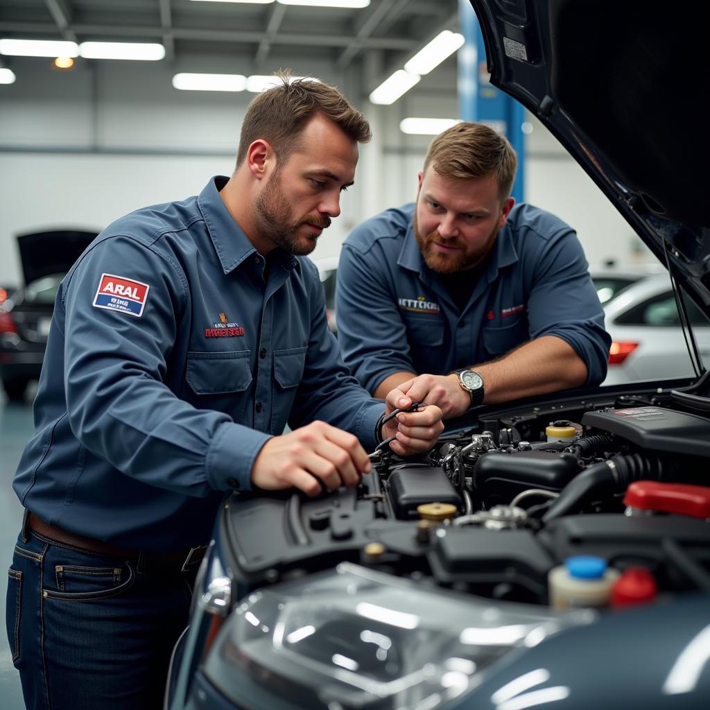 Erfahrene Mechaniker bei Aral Hettstedt