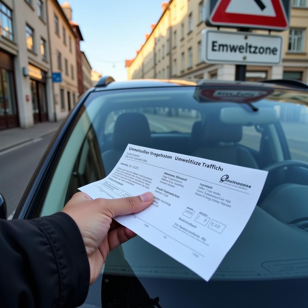 Folgen des Fahrens ohne grüne Umweltplakette