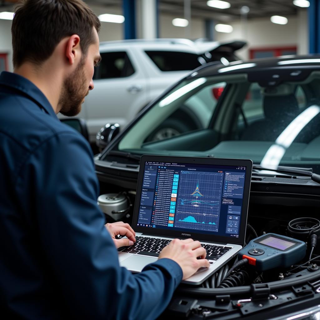 Moderne Fahrzeugdiagnose in Halle: Präzise Ergebnisse durch innovative Technik.