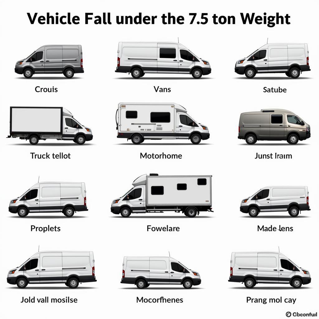 Fahrzeugtypen bis 7,5 Tonnen