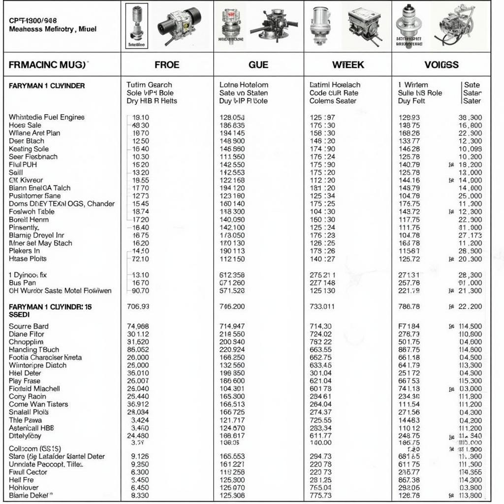 Technische Datenblätter des Farymann Diesel 1 Zylinder Motors