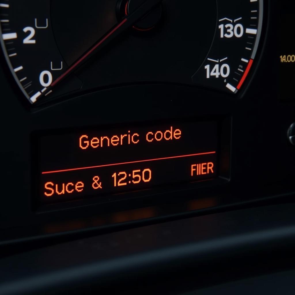 Fehlercode-Anzeige im Auto-Display