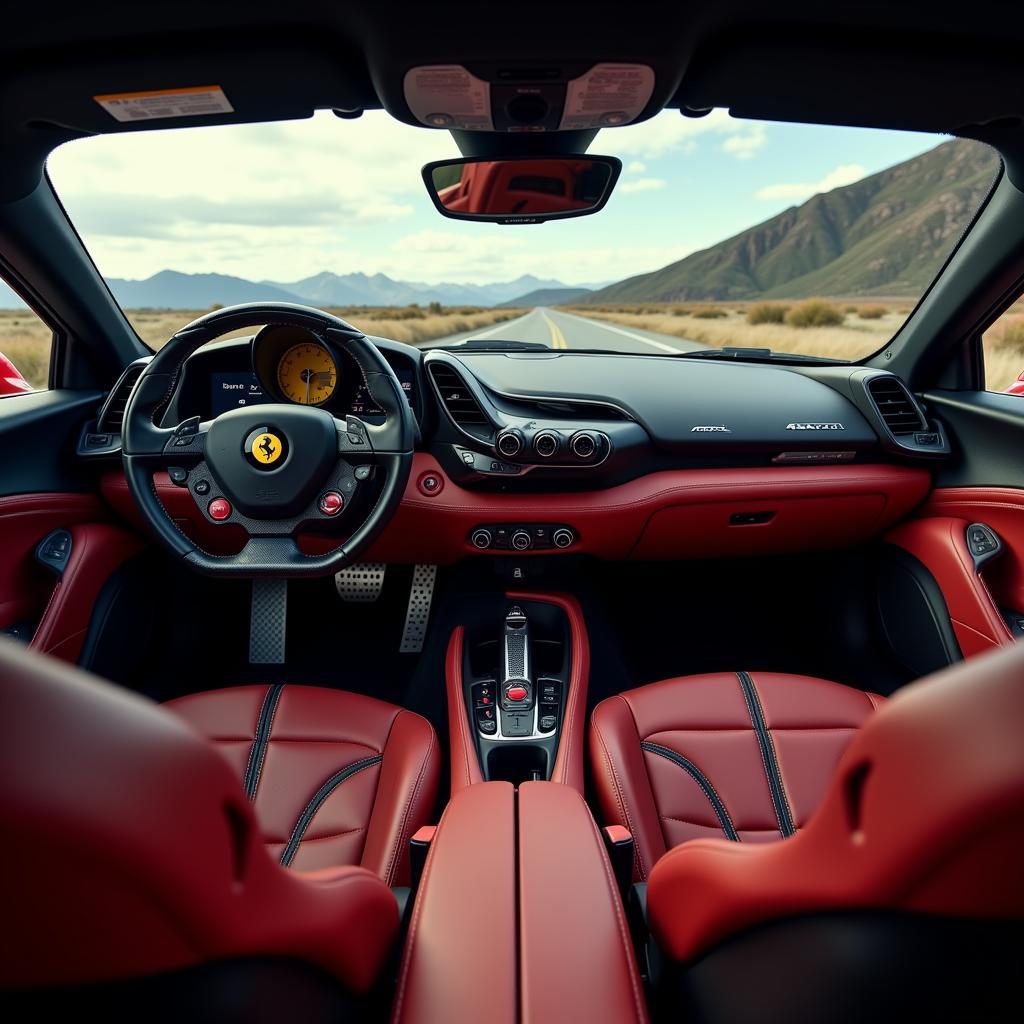 Ferrari 488 Interieur und Cockpit