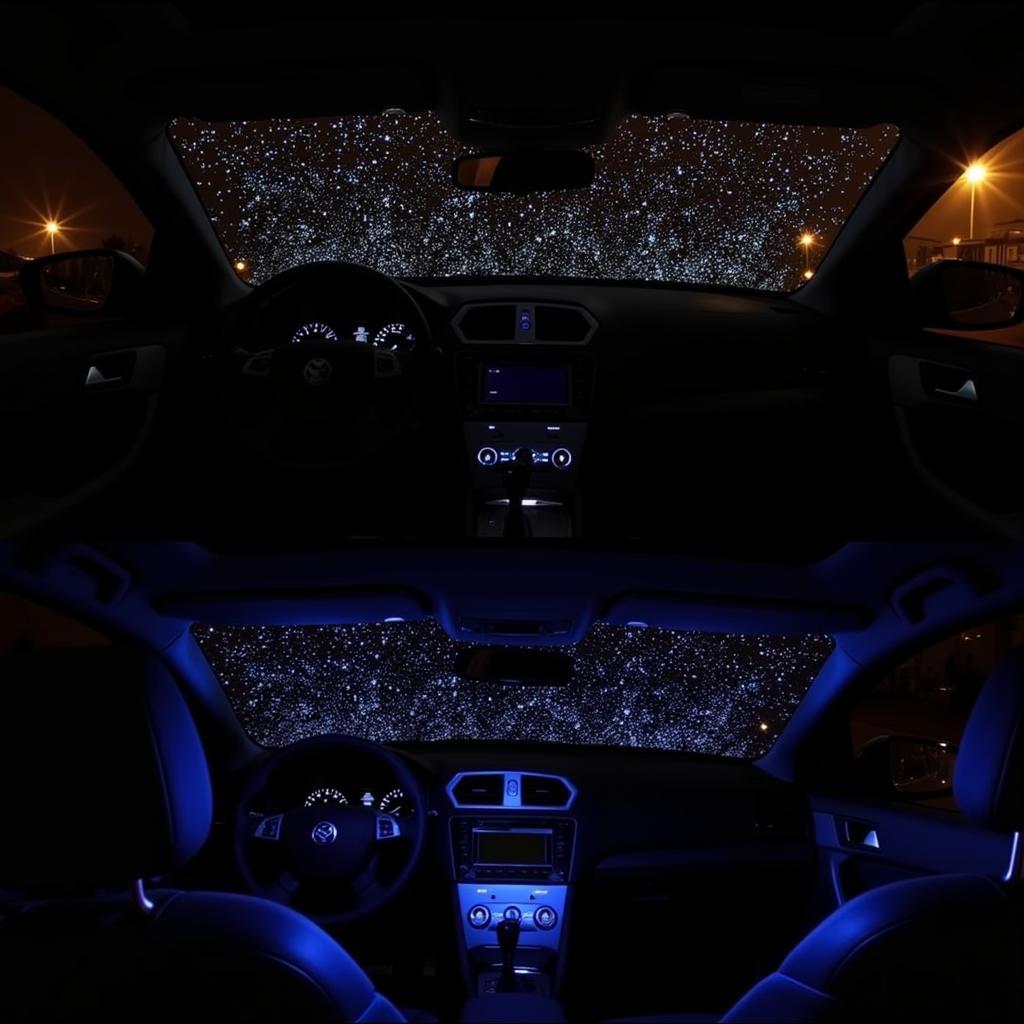 Fertiger Sternenhimmel im Auto