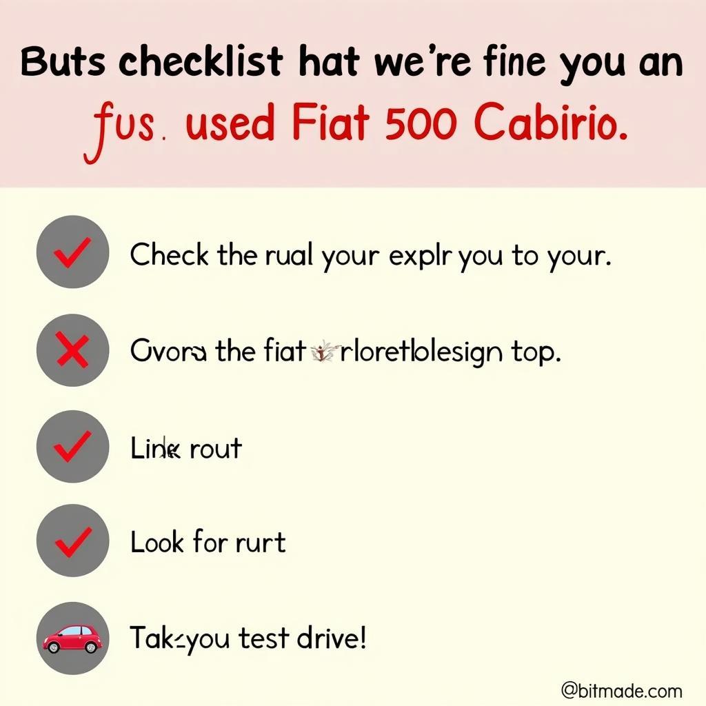 Checkliste für den Kauf eines gebrauchten Fiat 500 Cabrio