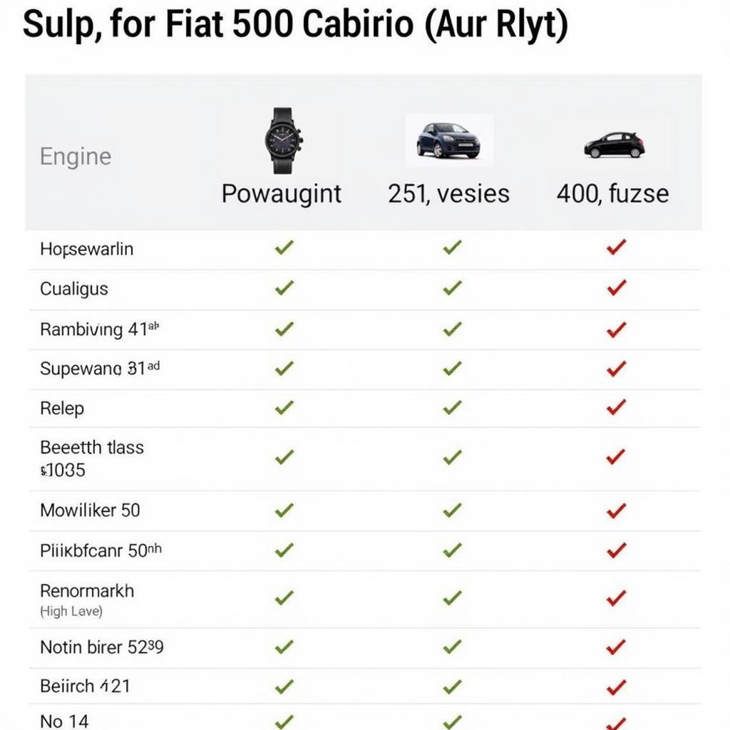 Vergleich der Motorvarianten des Fiat 500 Cabrio