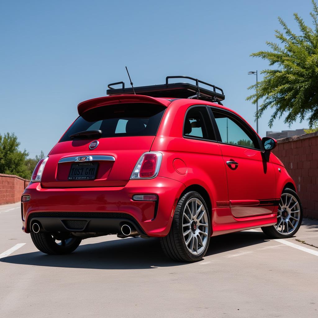 Fiat 500 mit Original Felgen